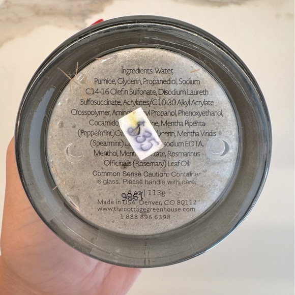 The Cottage Greenhouse Rosemary Foot Scrub - Picture 4 of 4